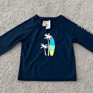 NWOT Ocean Pacific Toddler Kids Navy Rashguard